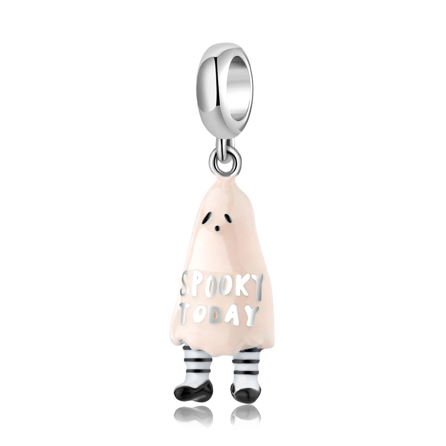 Socks Ghost Charms 925 Sterling Sliver Cosplay Party Series Enamel Pendant Fit Original Women Beads Bracelet Jewelry Making Bulk