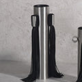 M3-309 Modern Home Decor Stainless Steel Cowhide Leather Vase Wedding Flower Vase for Table Decor Home Decoration