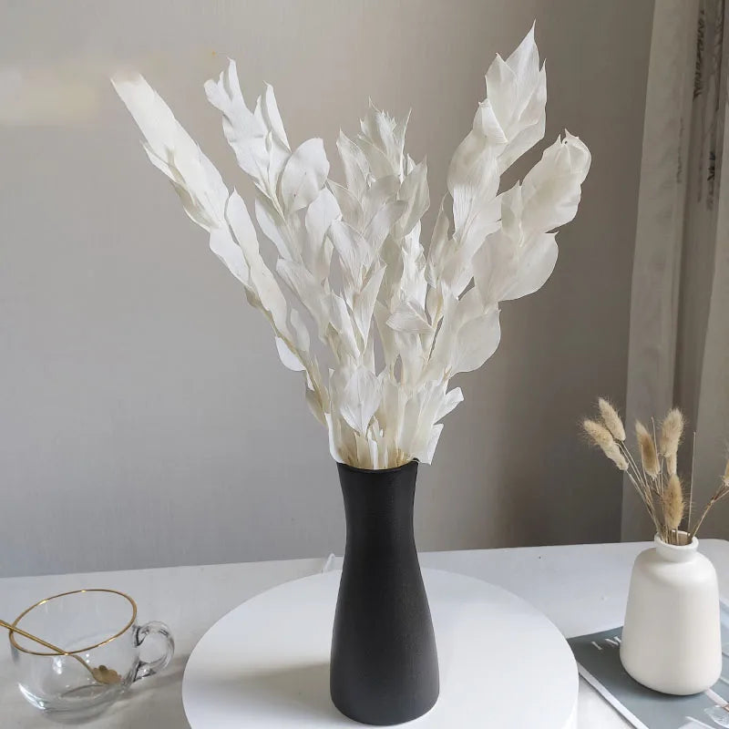 White Immortal Flower Preserved Wedding and Christmas Decoration DIY Dried Bouquet for Home Factory Direct Sale