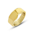 Trendy Jewelry Styles Stacking Ring Stainless Steel Silver 18k Gold Plated Simple Ring