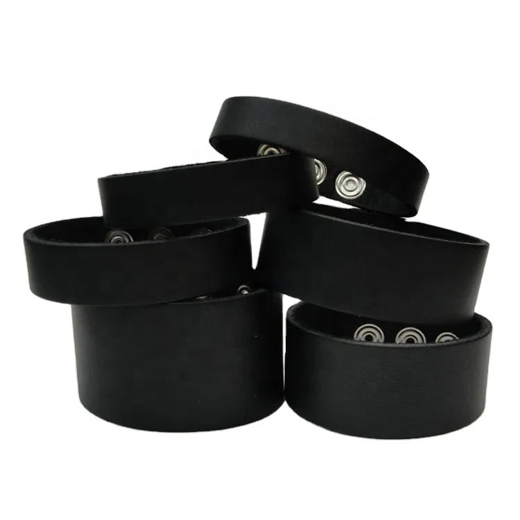 Factory Wholesale Leather Bracelet Jewelry Fashion Genuine Leather Wrap Bracelet for Men