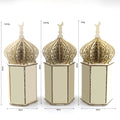 Creative Ramadan Wooden Crafts Engraved Laser Cut Fairy Theme Muslim Party Decoration Wholesale