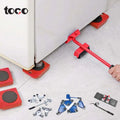 TOCO 5pcs Furniture Lifter Sliders Kit Moving System Appliances Mover Tool