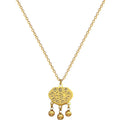 Auspicious Fu Lock Banquet Wedding Light Luxury Necklace Women's Gold Necklace Stainless Steel Titanium Steel Necklace