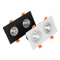Jpungsun Single Double Heads 5W 7W 9W 12W 15W Recessed LED Ceiling Square Downlight Adjustable LED Spot Lights