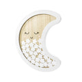 White Print Moon Shape Wedding Guest Book Alternative Eco-Friendly Home Decoration with Wooden Pentagram Message Board for Gifts