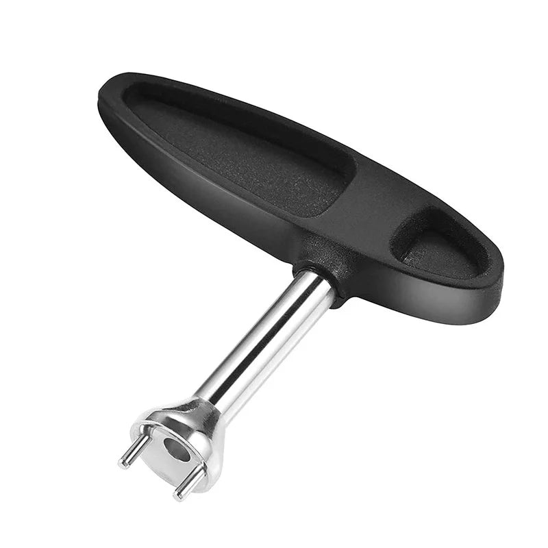 Professional Stainless Steel Golf Shoe Spike Wrench Remover & Adjustment Tool with Ergonomic Plastic Handle