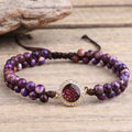 Dainty Purple Sea Sediment Jasper Bracelet for Women Jewelry Natural Imperial Yoga Meditation Spiritual Stone Bracelet