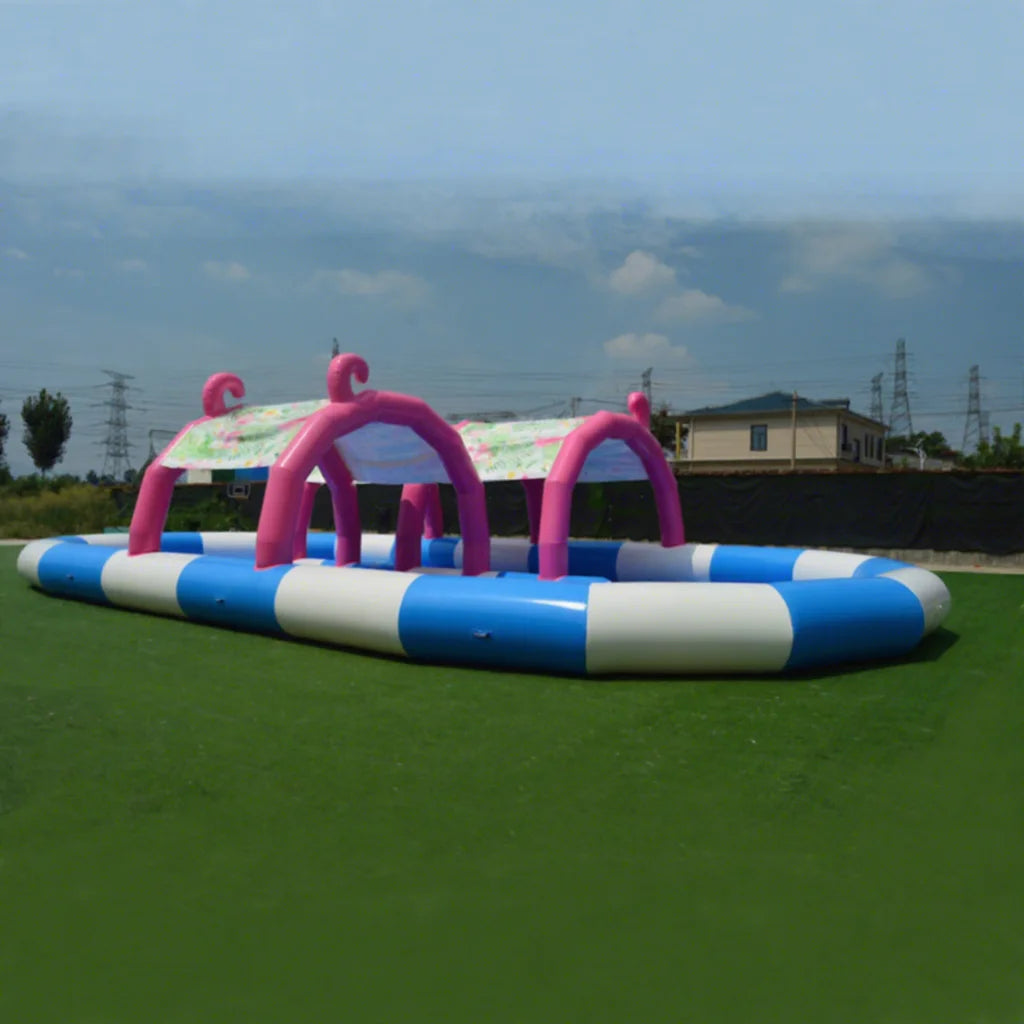 Factory Large With Cover Inflatable Water Pool With Platform Portable Swimming Pool Inflatable