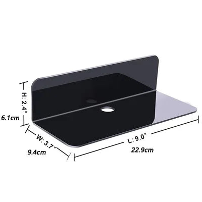 Perforated Free Acrylic Wall Mount Floating Shelf Speaker Audio Speaker Suspension Storage Rack