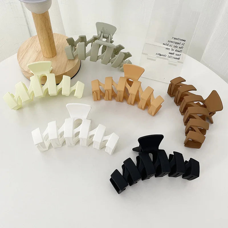 French Plastic Hair Claw Clips Accessories for Women