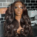 Wholesale Vietnamese Virgin Human Hair Wigs 5*5 Lace Wig Small Cap Dark Brown Bone Straight Body Loose Wave Glueless Woman Wig MegaBDM