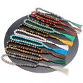 Hot Selling Religious Tasbih Prayer Bracelet Natural Jade Stone Muslim Islamic Rosary Beaded Tassel Bracelet Gift