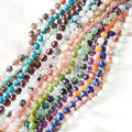 Customized 7*8mm Lulutong Gemstone Geometric Roundel Polygonal Faceted Stone Beads for Bracelet DIY Making