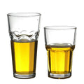 Octagonal Transparent Stackable Design Glass Cup Thick Durable Water Tumbler 12 Ounces Highball Glasses Drinking Cup