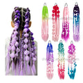 Shinein 24inch Cosplay Colored Pom Pom Braiding Hair Extension Twist Bubble Synthetic Ombre Braids
