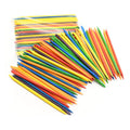 100pcs/bag Mix Color Nail Art Design Orange Wood Stick Cuticle Pusher Remover Manicure Care Nail Art Tool