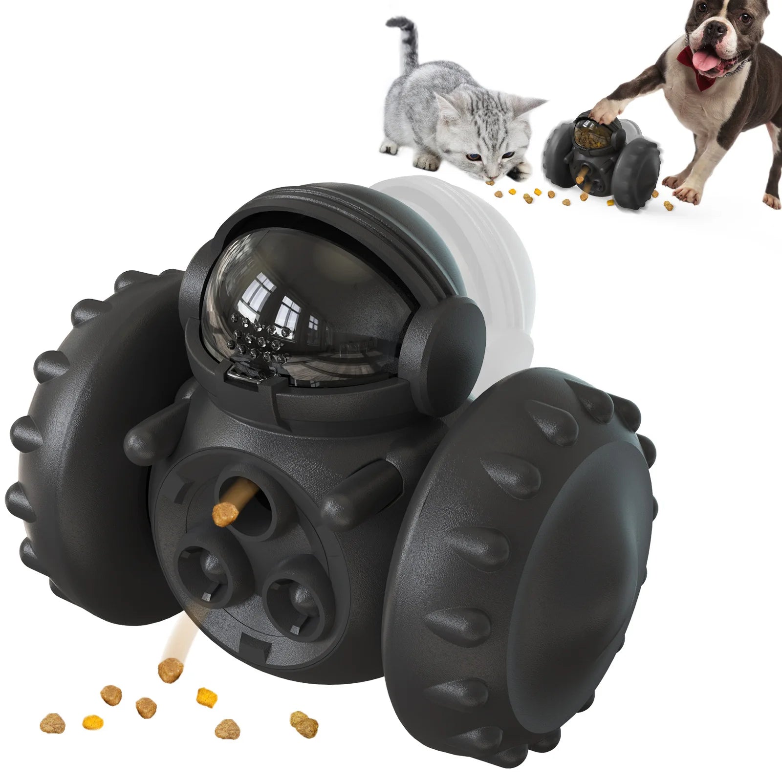 Hot Sale Pet Supplies Dog Robot Food Dispenser Plastic Dog Slow Leak Treat Toy Interactive Dog Puzzle Toys