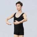 Adult Men Ballet Dance Leotard and Bodysuit With Tank Top and Square Cut Pants