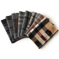 Runyang New Arrival England Plaid Pattern Cashmere Scarf Unisex 100% Pashmina Designer for Men Autumn Long Multifunction Daily