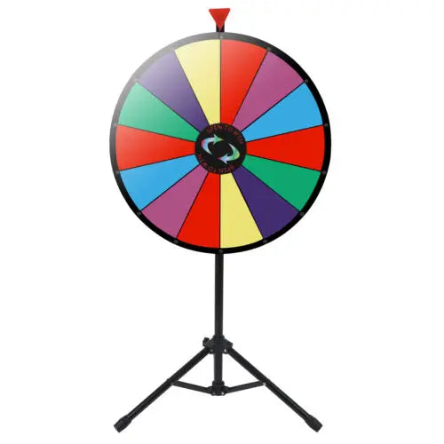 Foldable Prize Wheel Stand Space Saving Design for Community Events Church Gatherings Durable Stable for Spinning Games