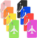 Baggage Luggage Name Token Keyring Label Keychain Women Men Travel Accessories Silicon Multicolor Silicone Tag Labels Key Chain