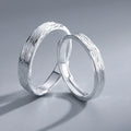 BASQUESUN Factory Traces of Time Trend Personality Open Mouth Fashion Simple Men's and Women's Styles Textured Couple's Rings
