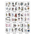 Fashion Flower Arm Rose  Butterfly Sword Waterproof Temporary Tattoo Sticker for Men and Women