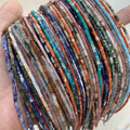 Wholesale Natural Stone 4*2mm Tube Spacer Beads Tubular Spacer Tube Beads 2*4mm Cylinder Stone Beads Jewelry Making