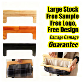 21.5/28cm Solid Oak Wood Kiss Lock Clasp for Purse Clutch Large Wood Frame Natural Wooden Handle Handmade Bag Parts Accessories