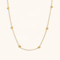 Dingran Wholesale Cheap 18k Gold Plated Heart Shape Pendant Choker Necklaces for Women