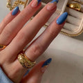 Thick Waterproof PVD Plated Rings Jewelry Unique Design Stainless Steel Ring for Women