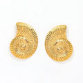 JOOLIM High-End 18K Gold Plated Stainless Steel Stud Earrings Snail Design Party Gift Fashion Jewelry Women