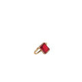 Hot Trendy Women Gift Jewelry square Red Zircon Charm Finegr Rings Women