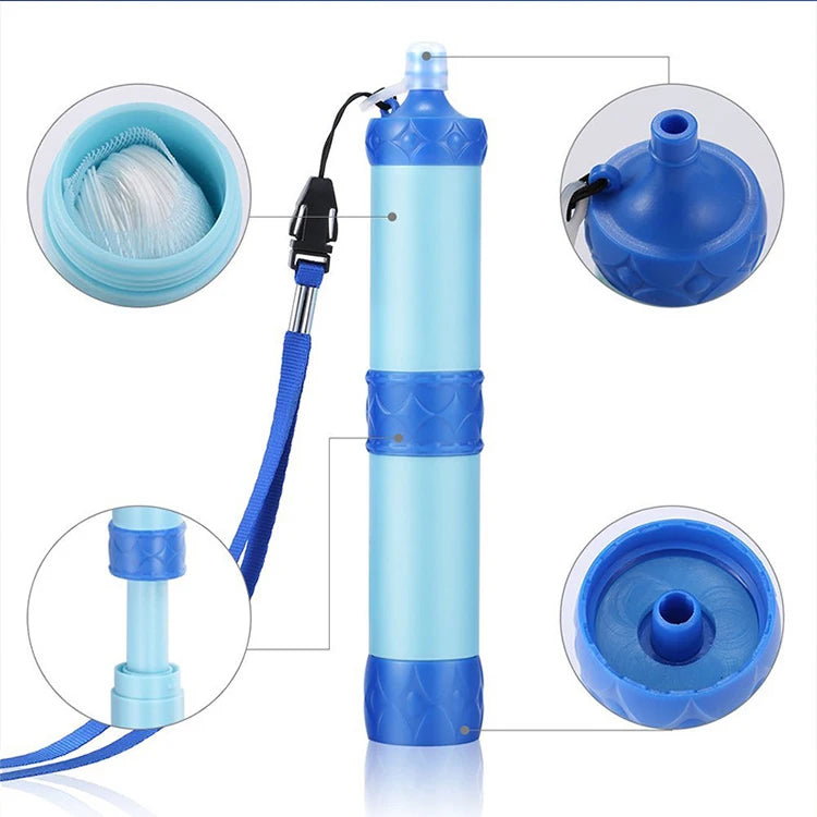 2024 Personal Water Filter Straw Outdoor Ultrafiltration Water Purifier for Straw for Outdoor