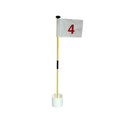 Golf Putting Green Flag and Hole Cup Set 2-Section Fiberglass Multi-color Numbered Portable Backyard Practice