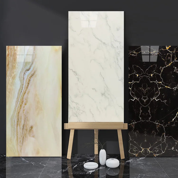 3d Plastic Foam Vinyl Pvc Self Adhesive Bathroom Peel and Marble Stick Wall Stickers Tiles