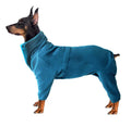 Wholesale Warm Blank Pet Fleece Overall CORAL ZIP Jacket Jumpsuit for Large Pet