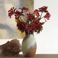 Qq344 Wholesale Artificial Red Berry Branch Real Touch Artificial Plant Wedding Stage Decoration Flower Home Wedding Decor