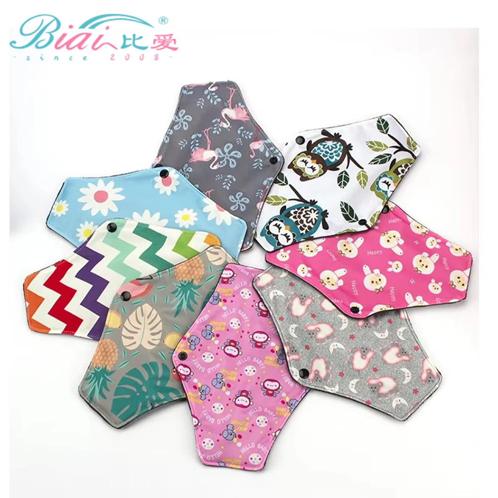 Bamboo Charcoal Sanitary Napkin Reusable Washable Menstrual Pads Women Hygiene Sanitary Towels Pads Postpartum Nursing Pads
