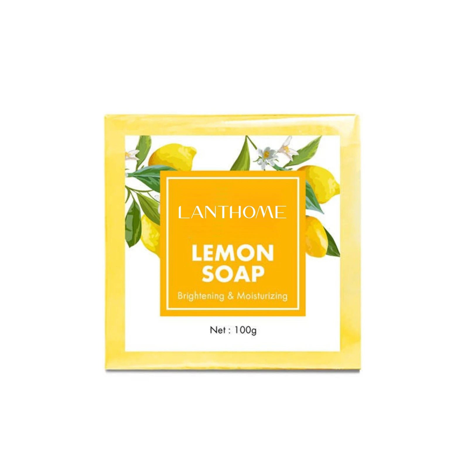 100g Natural Lemon Soap for Face and Body for Hydrating Whitening Brightening and Moisturizing Soap