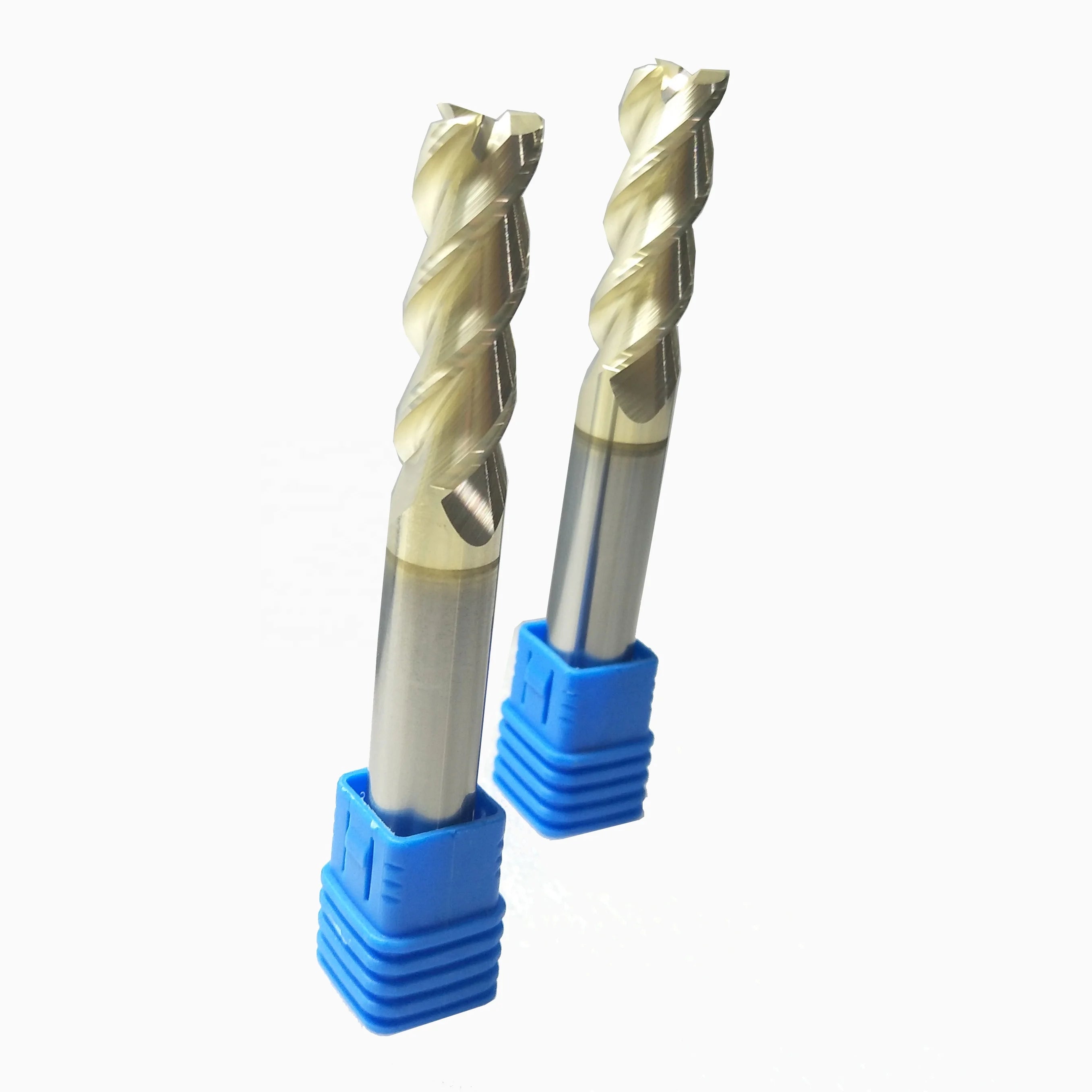 DLCC Customized Cemented Solid Carbide End Mill 3-Flute  ZrN
