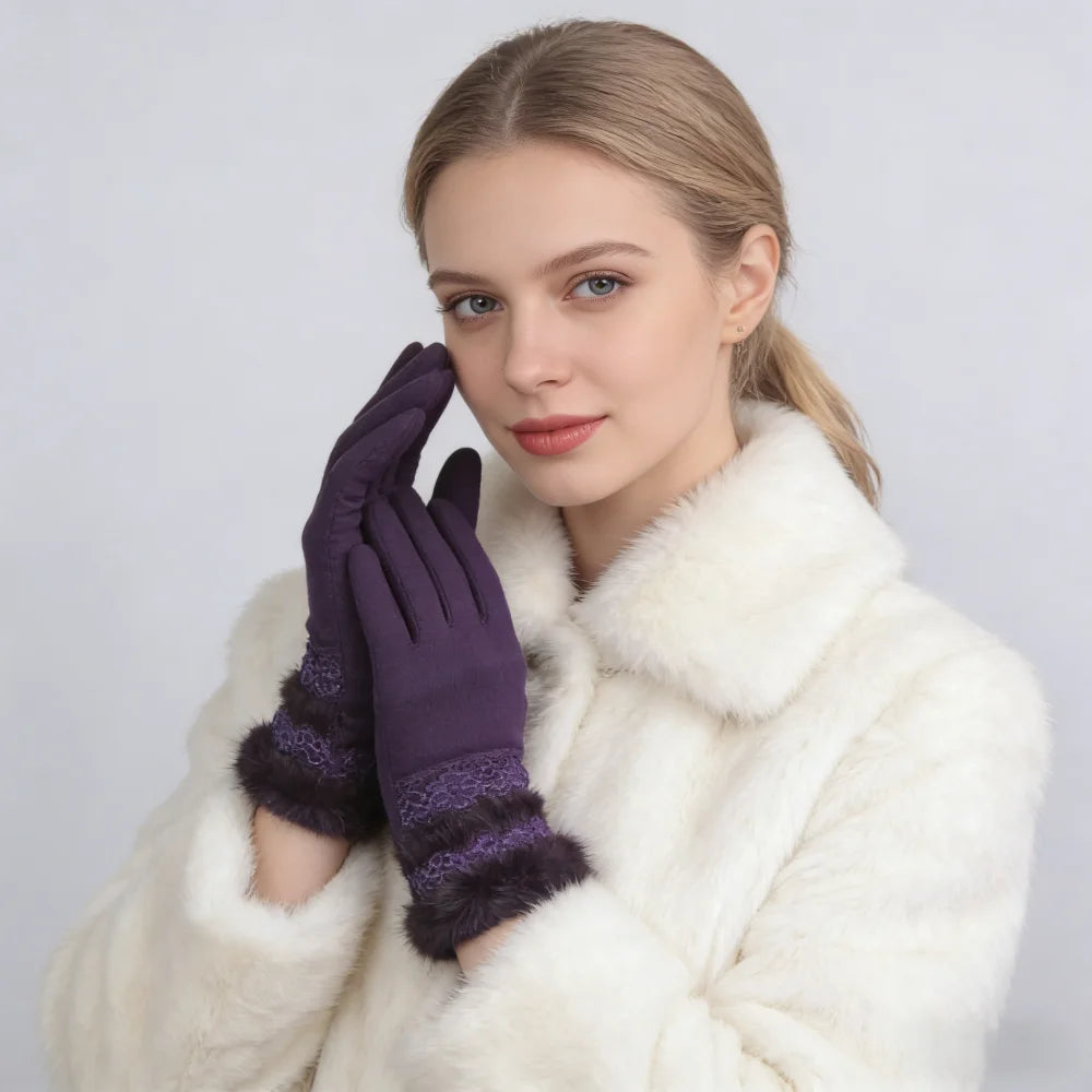 Competitive Price Warm Winter Gloves Touch Screen Ladies Cycling Gloves