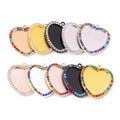 love Photo Wholesale New Heart Cabochon Base Pendant Setting Trays Pendant  DIY Blank Bezels Charm for Women