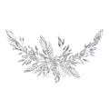 Wholesale Shiny Delicate Crystal Bridal Hair Accessories Headband Wedding Hair Comb for Women