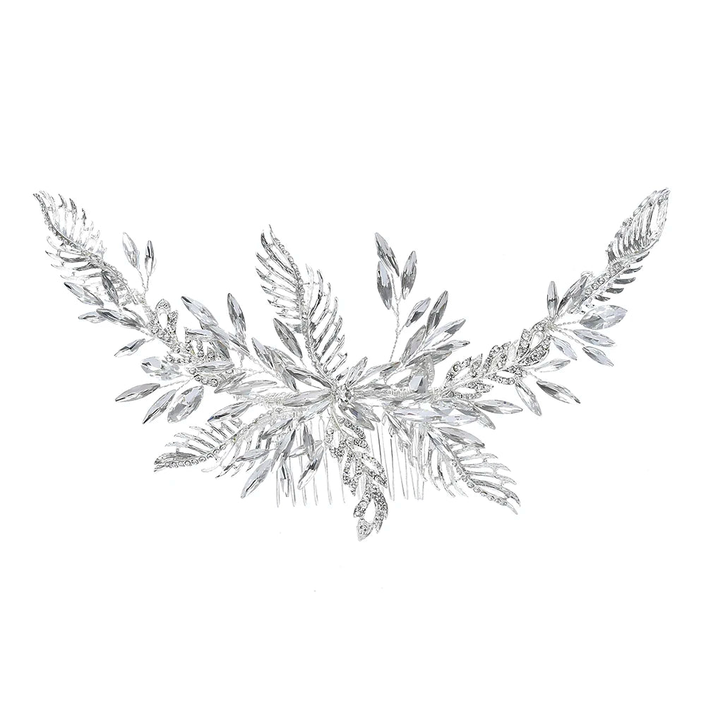 Wholesale Shiny Delicate Crystal Bridal Hair Accessories Headband Wedding Hair Comb for Women