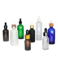 30ml 50ml 60ml 100ml clear  Cosmetic Beauty Essential Oil Glass Dropper Bottle with Gold Cap