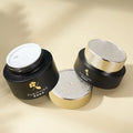 Round Natural Empty Cylinder Red Green Matte Black Glass Skincare Jar  for Face Cream 30g 50g