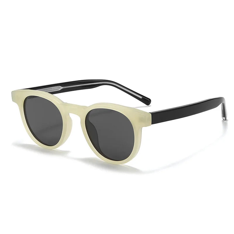 Retro Round Frame Sunglasses for Women TR90 Pin Leg Sun Shades Polarized Sunglasses Custom Logo