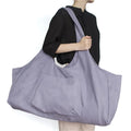 Large Capacity Canvas Yoga Mat Bag Use for Fitness One Shoulder Yoga Mat Dance Suit Yoga Storage Tote Bag